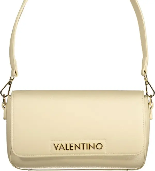Beige Polyurethane Women's Bag