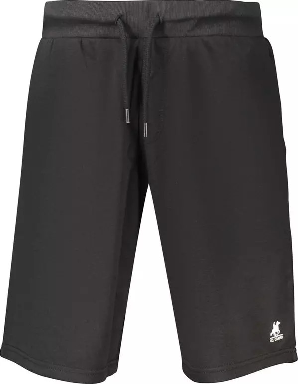 Black Cotton Men's Sweatpants