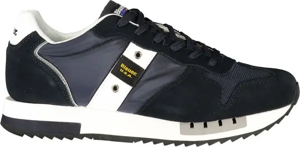 Blue Polyurethane Men's Sneaker