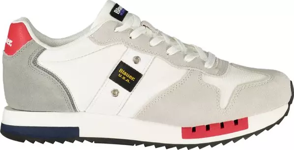White Polyurethane Mens Sneaker