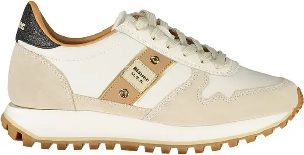 Bianco Polyurethane Donna Sneaker Ready to Dazzle