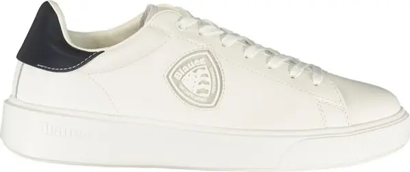 White Polyurethane Men's Sneaker