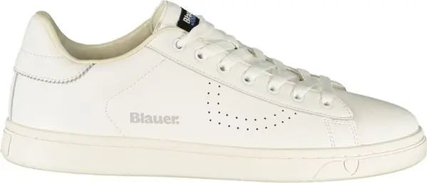 White Polyurethane Men's Sneaker