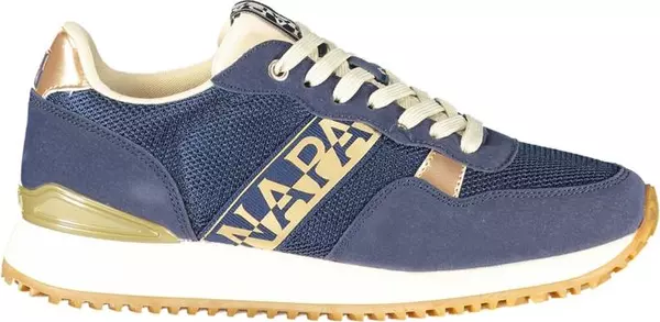 Blue Polyester Women's Sneaker