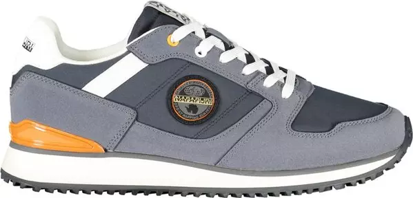 Blue Polyester Men's Sneaker