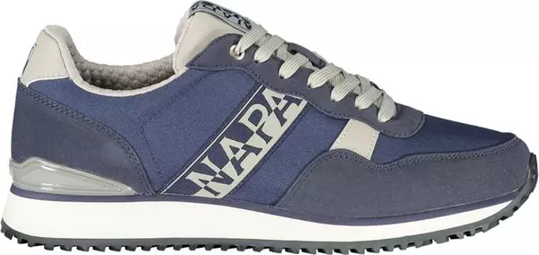 Blue Polyurethane Men's Sneaker