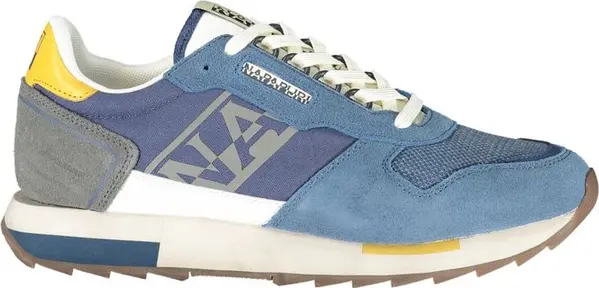 Blue Polyester Men's Sneaker