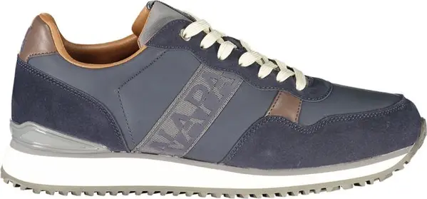 Blue Polyester Men's Sneaker