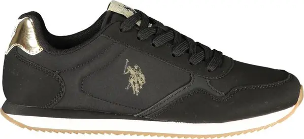 Black Polyurethane Women's Sneaker
