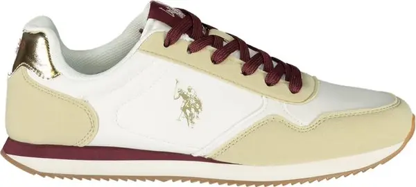 White Polyurethane Women's Sneaker