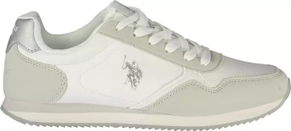 White Polyurethane Women's Sneaker