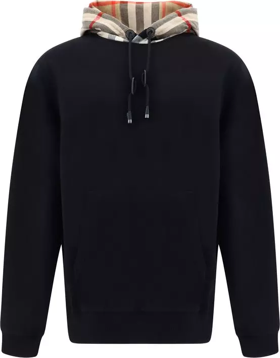 Black Cotton Sweatshirt