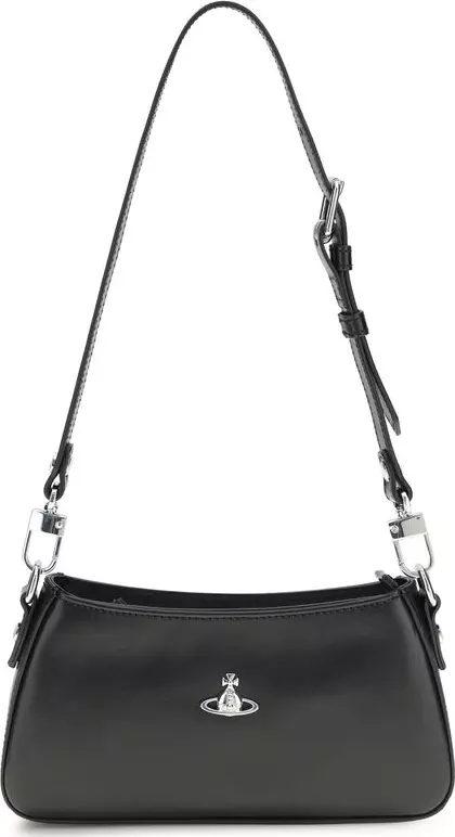 Black Calf Leather Bos Taurus Shoulder Bag
