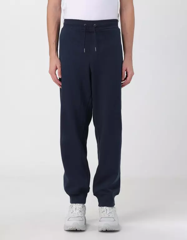 Blue Cotton Joggers (Workout Pants)