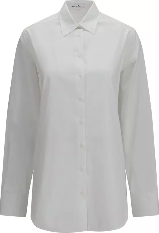 White Cotton Dress Shirt