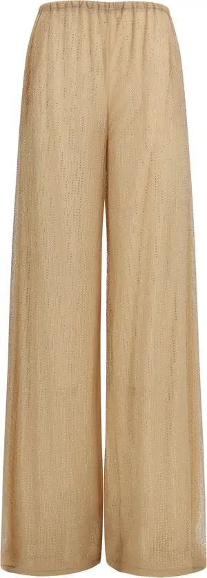Multicolor Polyester Casual Pants