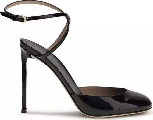 Black Calf Leather Bos Taurus High Heel Pumps