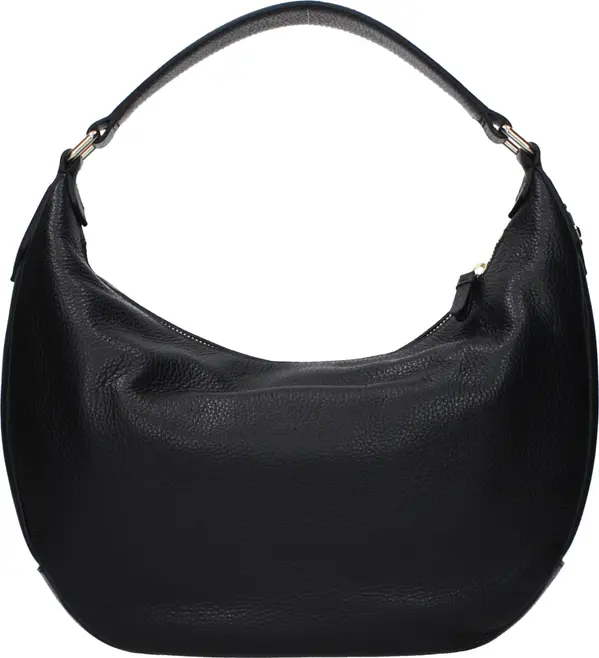 Black Leather Shoulder Bag