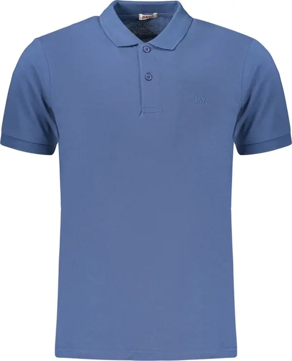 Blue Cotton Men's Polo Shirt
