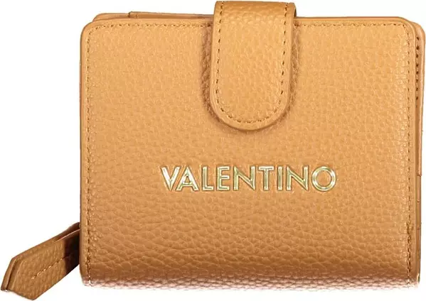 Brown Polyurethane Women's Wallet