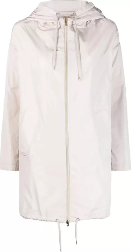 White Polyester Coat