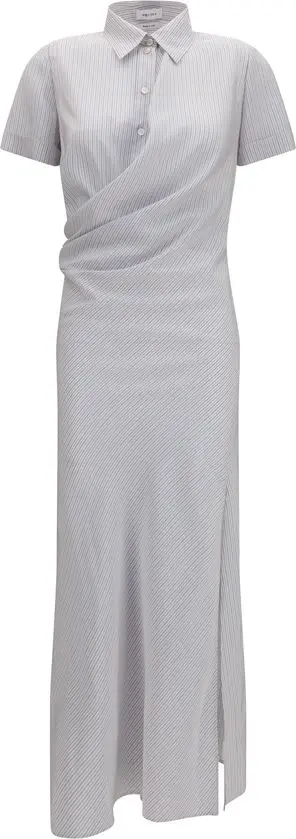 Multicolor Silk Casual Dress