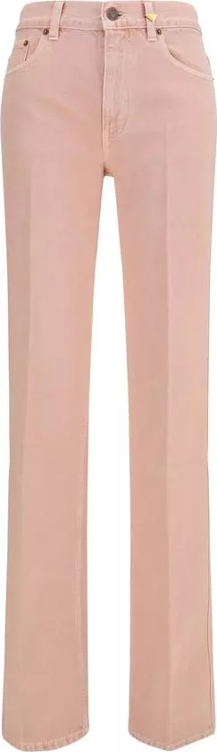Multicolor Cotton Straight-Leg Jeans