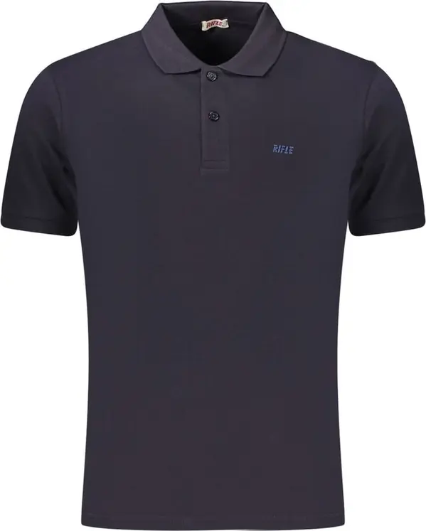 Blue Cotton Men's Polo Shirt