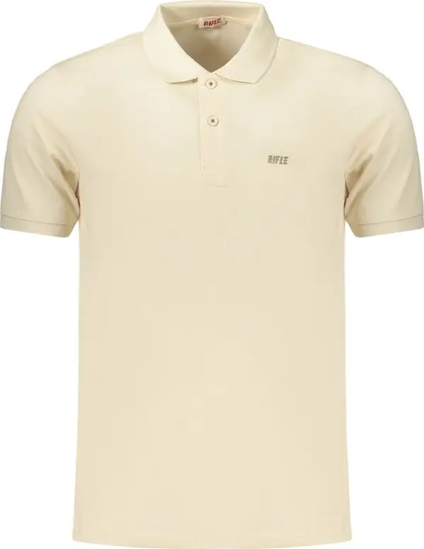Beige Cotton Men's Polo
