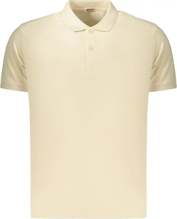 Beige Cotton Men's Polo
