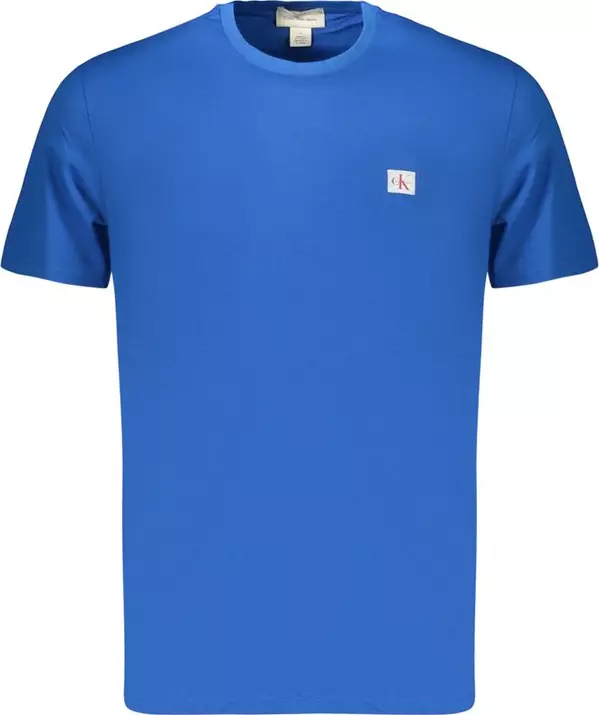 Blue Cotton Men's T-Shirt