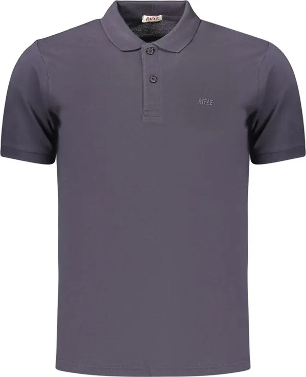 Blue Cotton Men's Polo