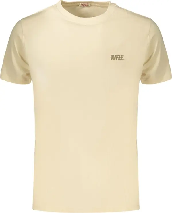 Beige Cotton Men's T-Shirt