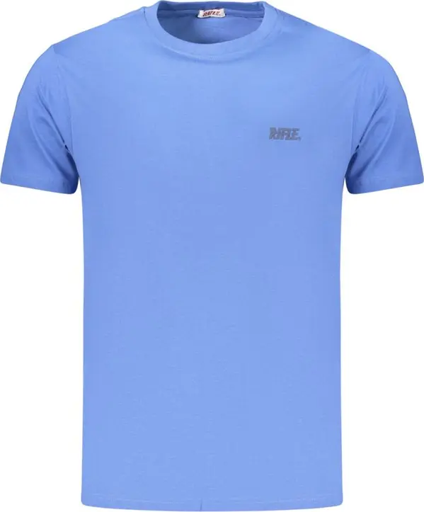 Blue Cotton Men's T-Shirt