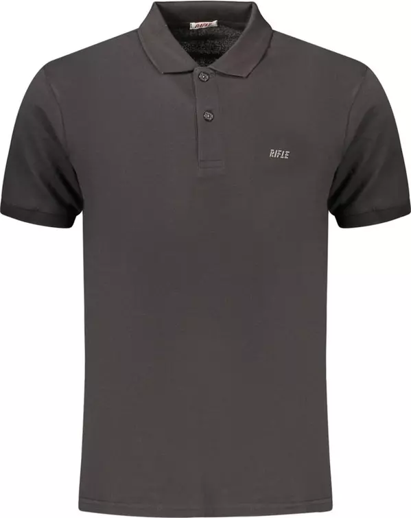 Black Cotton Men's Polo Shirt