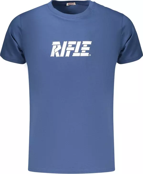 Blue Cotton Men's T-Shirt