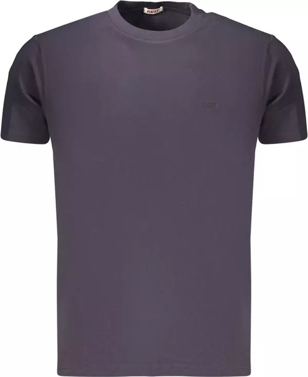 Blue Cotton Men's T-Shirt