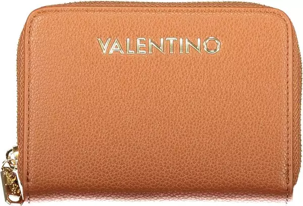 Brown Polyurethane Women's Wallet