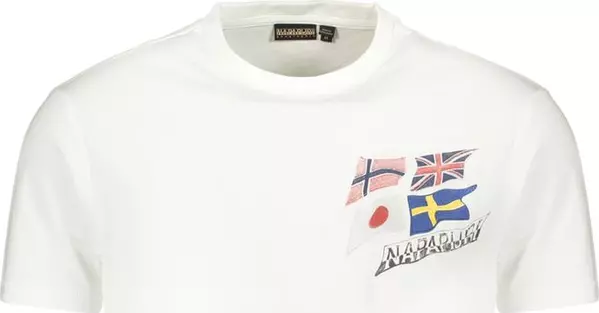 White Cotton Mens T-Shirt