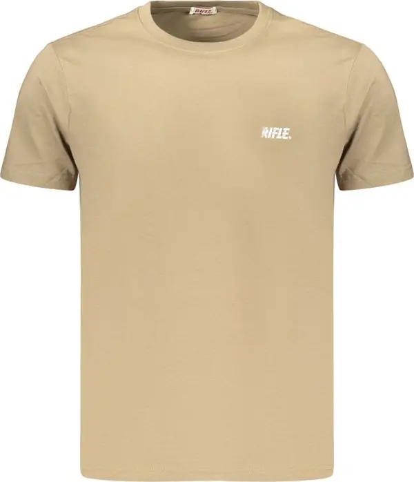 Brown Cotton Men's T-Shirt