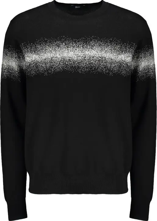 Black Cotton Sweatshirt