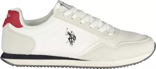 White Polyurethane Men's Sneaker