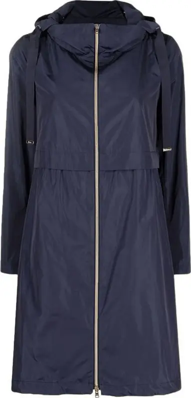 Blue Polyester Coat