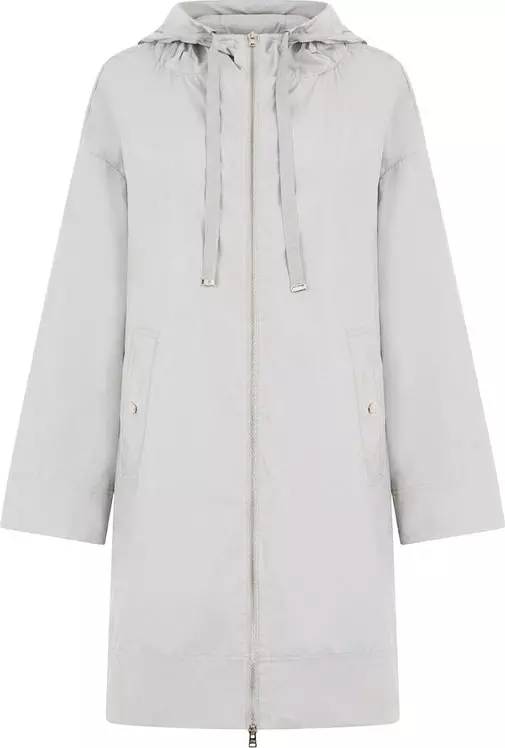 Gray Elastane Coat