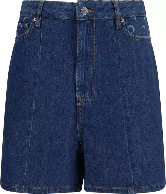 Blue Cotton Bermuda Shorts