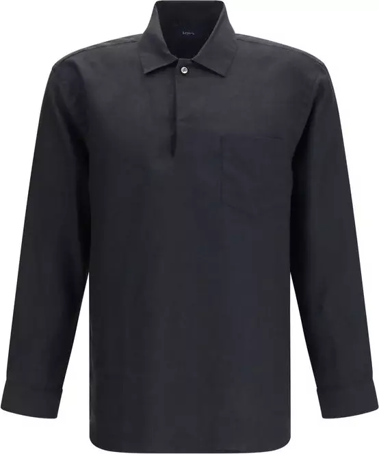 Black Linen Dress Shirt