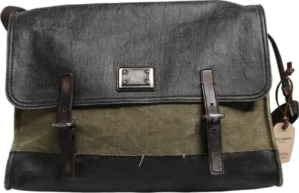 Military Green Two Tone Messenger Shoulder Borse Men Bag