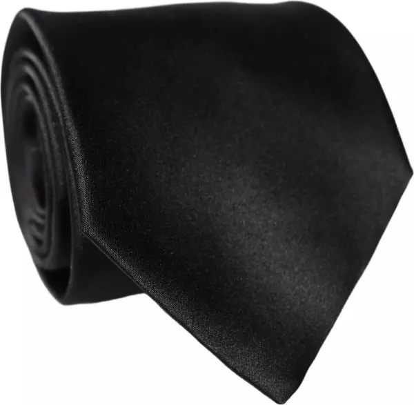 Brown Logo Embroidery Silk Adjustable Men Necktie Tie