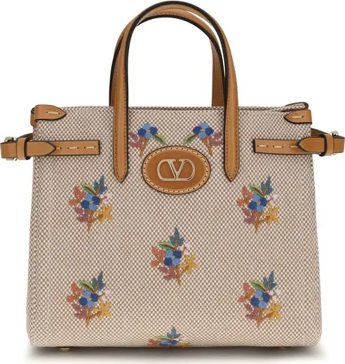 Beige Cotton Handbag
