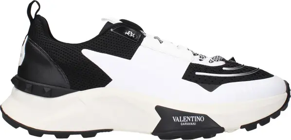 Black Fabric Athletic Sneakers